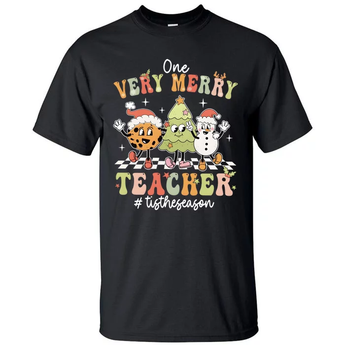 Very Merry Teacher Tis The Season Christmas Holiday Season Tall T-Shirt