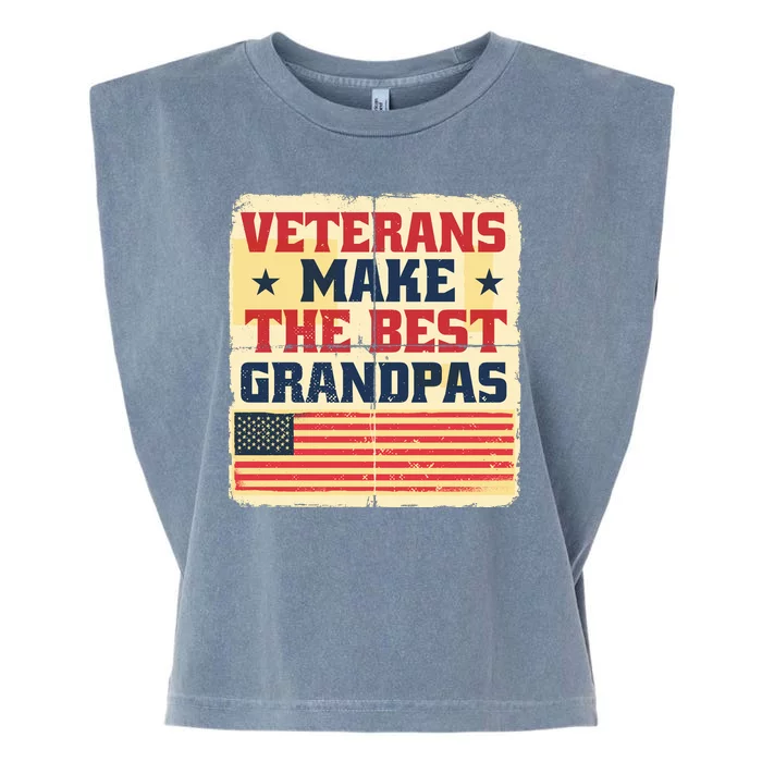 Veterans Make The Best Grandpas USA Garment-Dyed Women's Muscle Tee