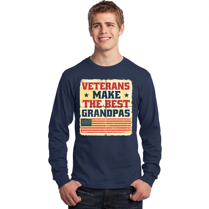 Veterans Make The Best Grandpas USA Tall Long Sleeve T-Shirt