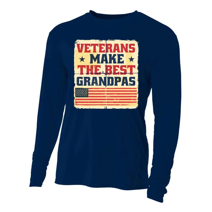 Veterans Make The Best Grandpas USA Cooling Performance Long Sleeve Crew