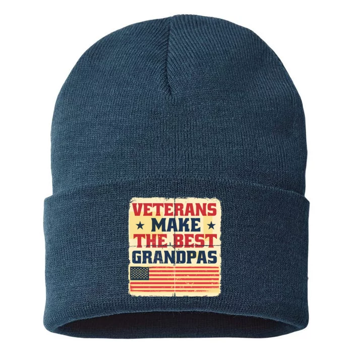 Veterans Make The Best Grandpas USA Sustainable Knit Beanie