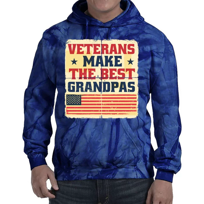 Veterans Make The Best Grandpas USA Tie Dye Hoodie