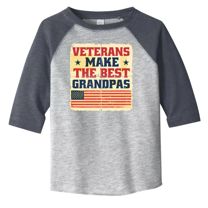 Veterans Make The Best Grandpas USA Toddler Fine Jersey T-Shirt