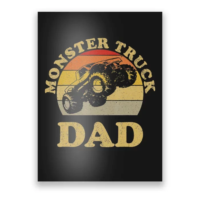 Vintage Monster Truck Gift For Dad Poster