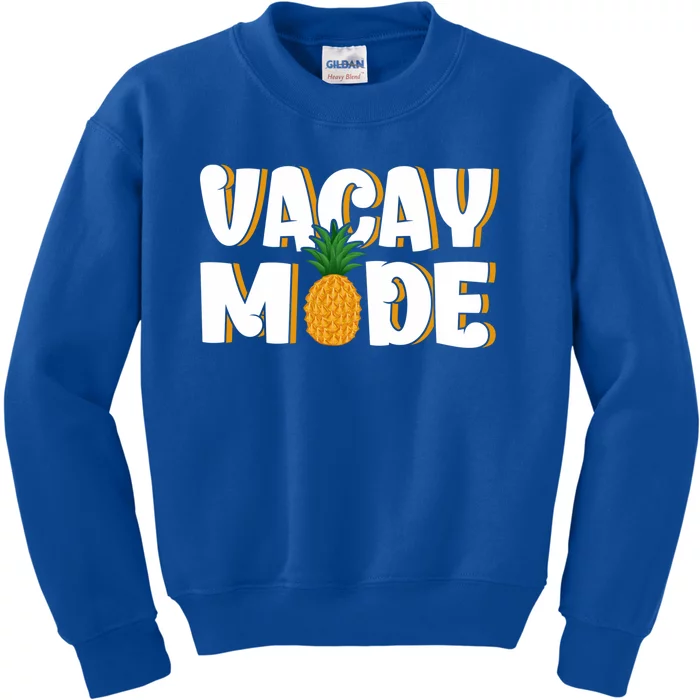 Vacation Mode Tropical Vacation Vacay Mode Beach Vacation Cute Gift Kids Sweatshirt