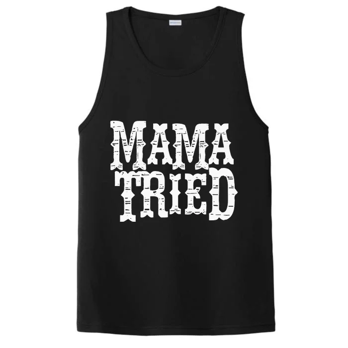 VINTAGE Mama Tried Country Outlaw Music Performance Tank