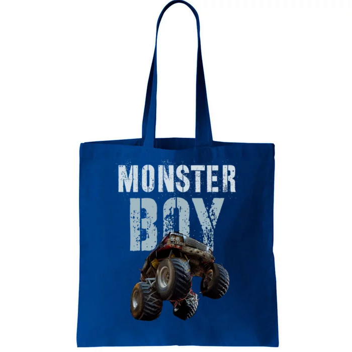 Vintage Monster Truck Family Mom Dad Son Squad Gift Tote Bag