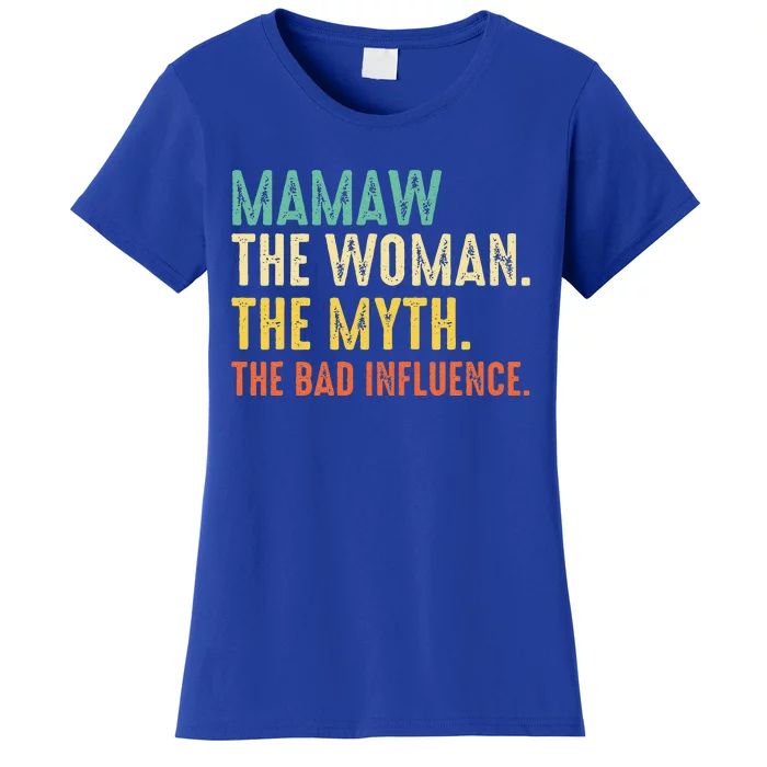 Vintage Mamaw The Woman The Myth Family Matching Women's T-Shirt