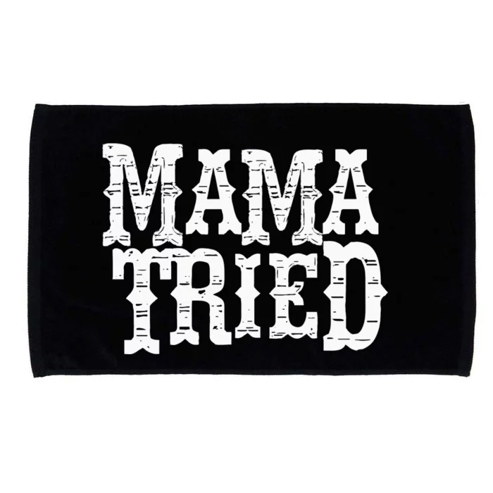 VINTAGE Mama Tried Country Outlaw Music Hoodie Microfiber Hand Towel