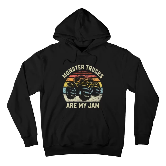 Vintage Monster Truck Retro Style Monster Trucks Are My Jam Hoodie