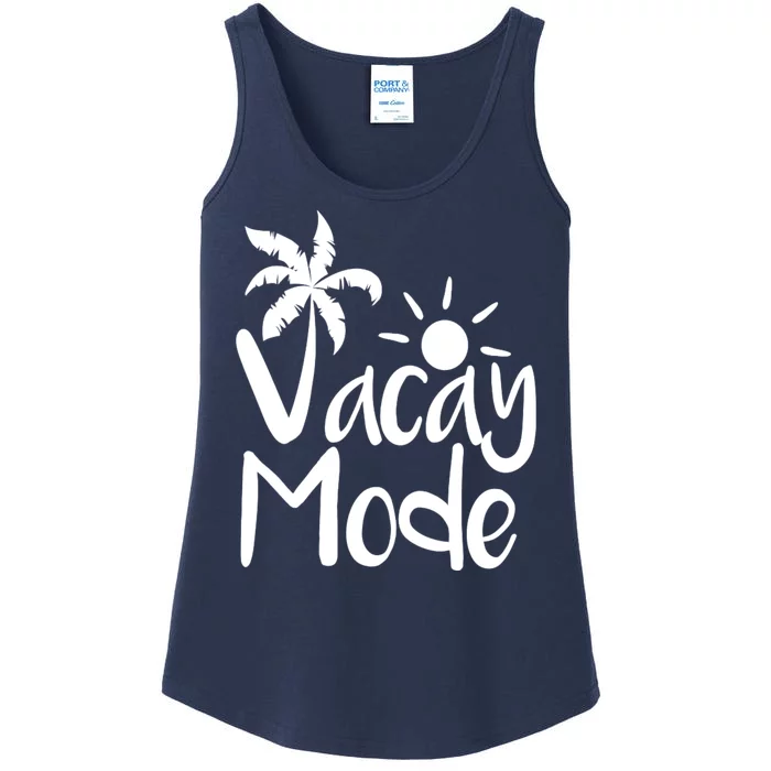 Vacay Mode Tropical Vacation Ladies Essential Tank