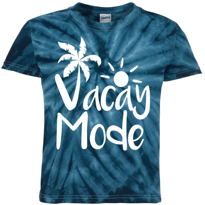 Vacay Mode Tropical Vacation Kids Tie-Dye T-Shirt