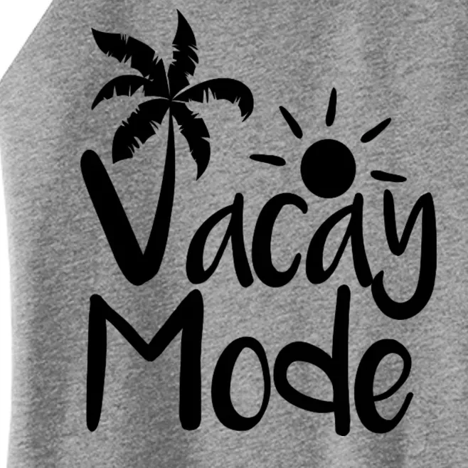 Vacay Mode Tropical Vacation Women’s Perfect Tri Rocker Tank