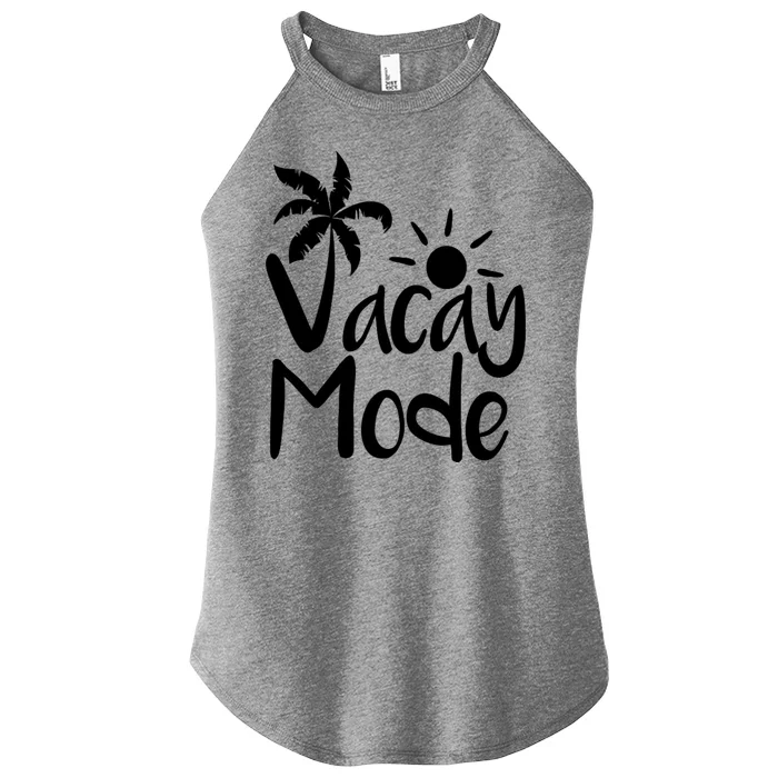 Vacay Mode Tropical Vacation Women’s Perfect Tri Rocker Tank