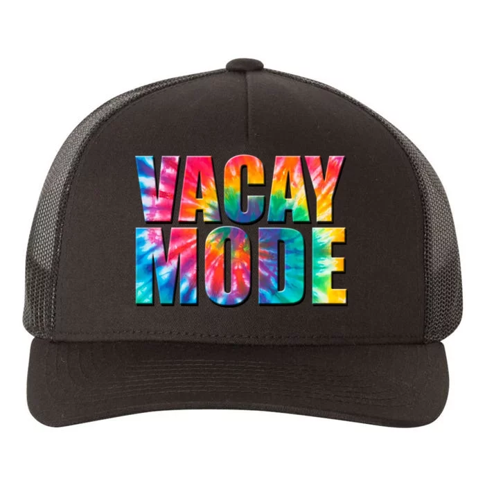 Vacay Mode Tie Dye Colorful Vacation Yupoong Adult 5-Panel Trucker Hat