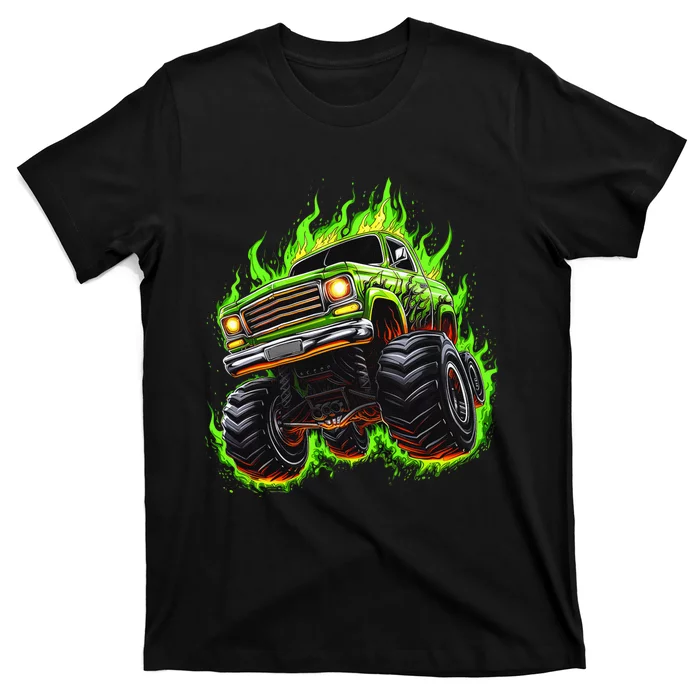 Vintage Monster Truck Sunset Monster Truck T-Shirt