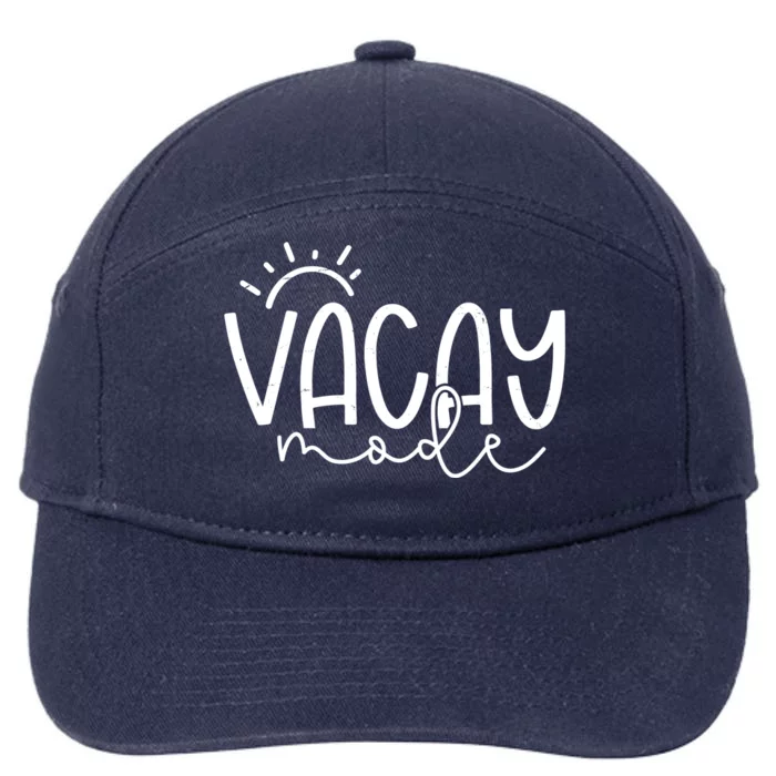 Vacay Mode Tropical Vacation 7-Panel Snapback Hat