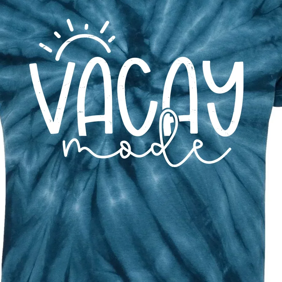 Vacay Mode Tropical Vacation Kids Tie-Dye T-Shirt