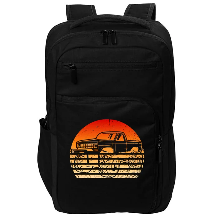 Vintage Monster Truck Retro Driver Offroad Vehicles Mechanic Gift Impact Tech Backpack