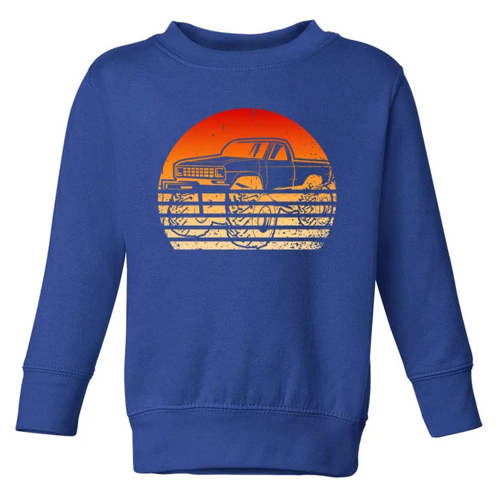 Vintage Monster Truck Retro Driver Offroad Vehicles Mechanic Gift Toddler Sweatshirt