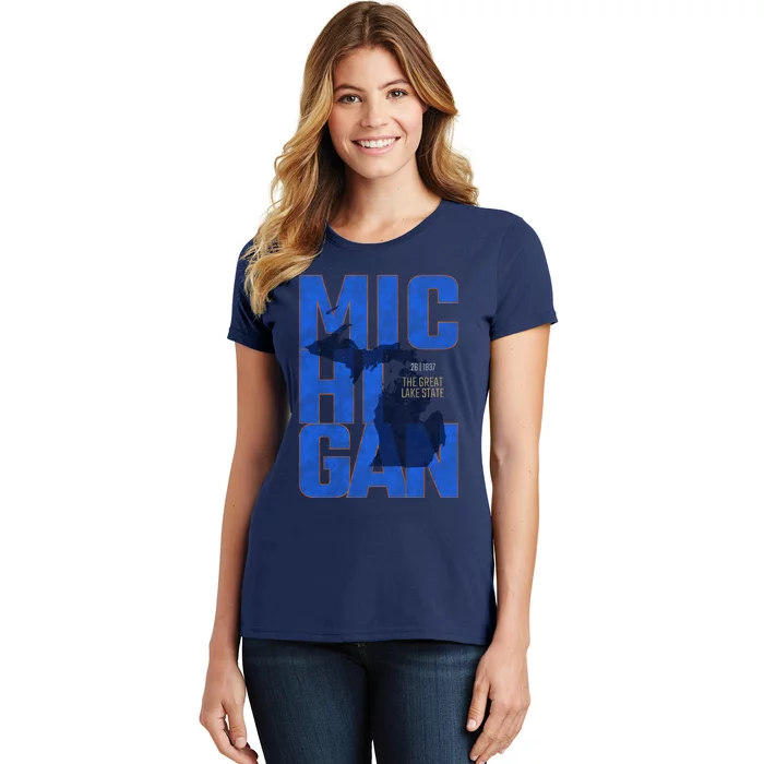 Vintage Michigan The Great Lake State Women's T-Shirt