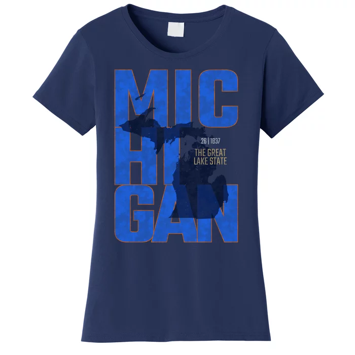 Vintage Michigan The Great Lake State Women's T-Shirt