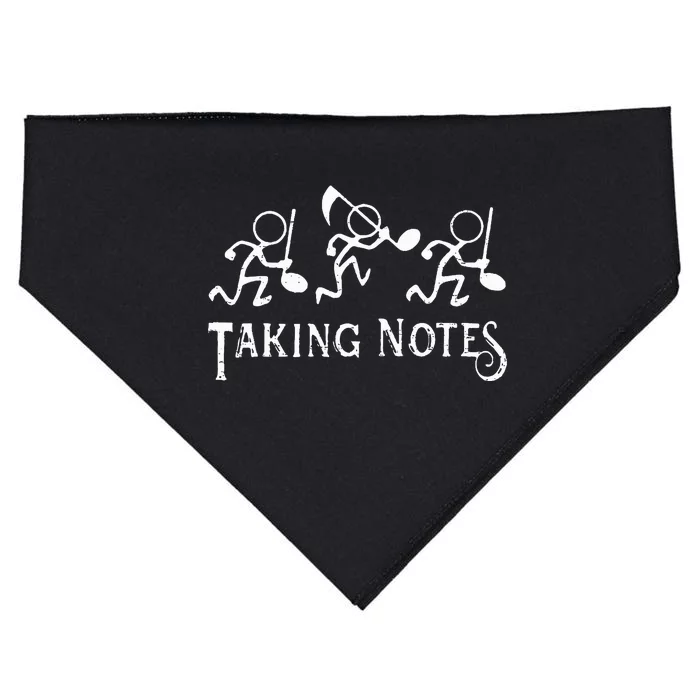 Vintage Musical Taking Notes Music Lovers Teachers USA-Made Doggie Bandana