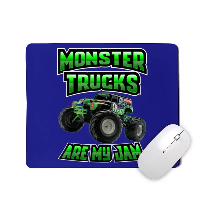 Vintage Monster Truck Are My Jam Truck Birthday Funny Gift Mousepad