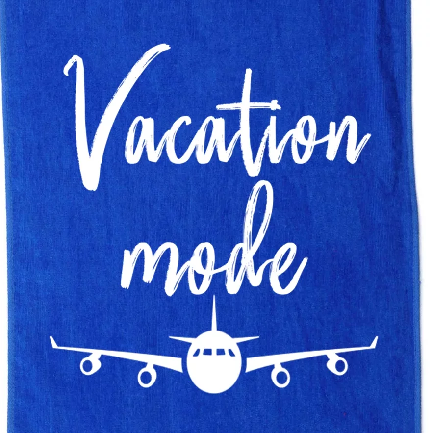 Vacation Mode Traveling Travel Adventure Cute Gift Platinum Collection Golf Towel