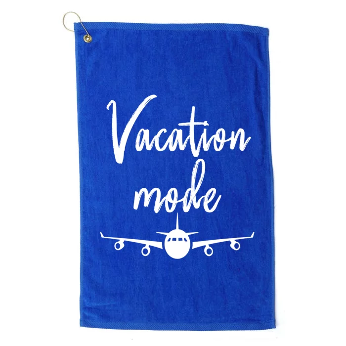 Vacation Mode Traveling Travel Adventure Cute Gift Platinum Collection Golf Towel