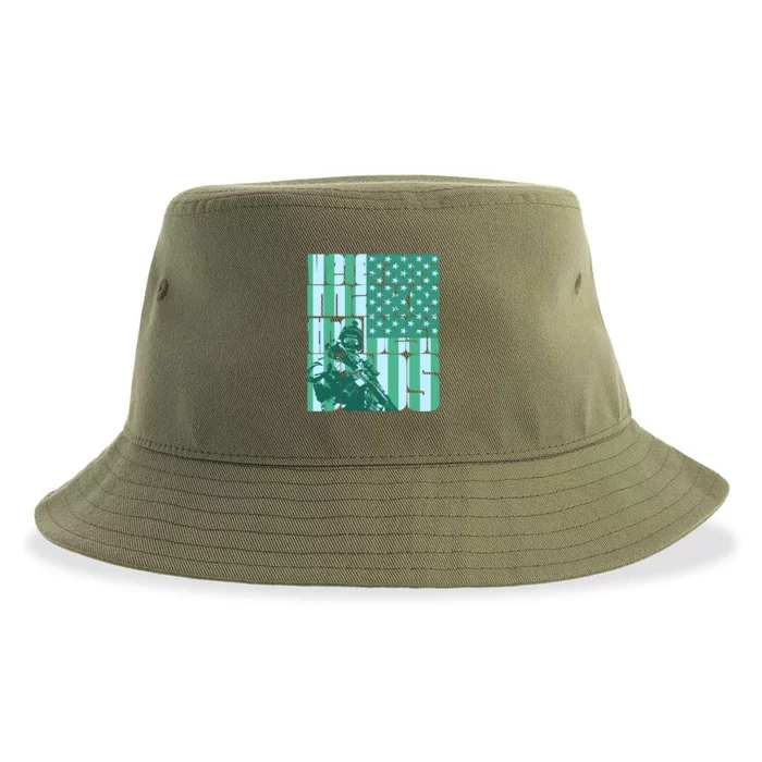 Veterans Make The Best Dads Gift Sustainable Bucket Hat