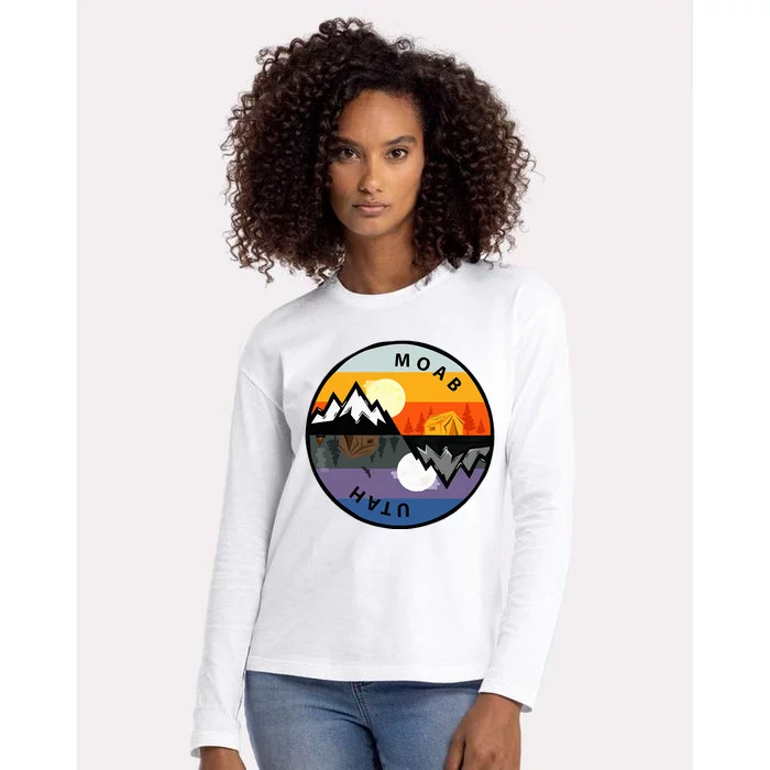 Vintage Moab Utah Retro Souvenir Womens Cotton Relaxed Long Sleeve T-Shirt