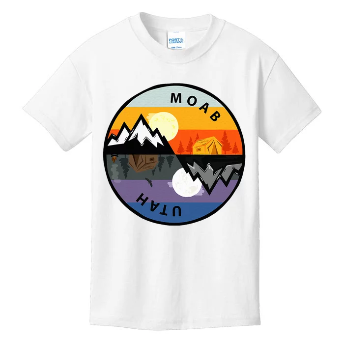 Vintage Moab Utah Retro Souvenir Kids T-Shirt