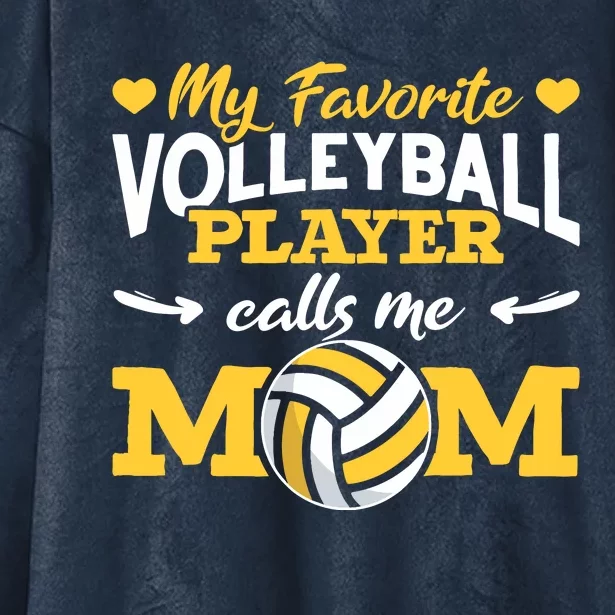 Volleyball Moms Volleyball Mom Life Hooded Wearable Blanket