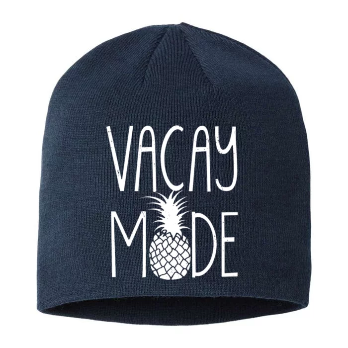 Vacay Mode Vacation Pineapple 8 1/2in Sustainable Knit Beanie