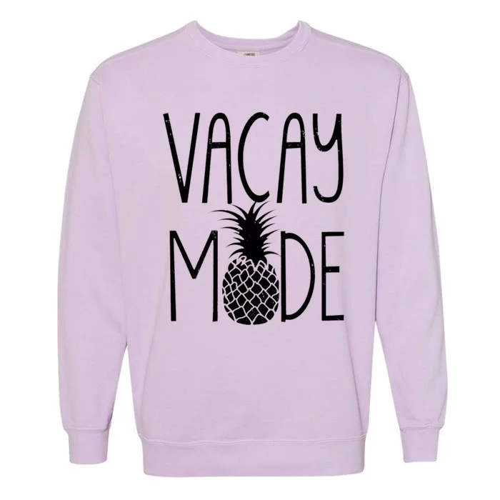 Vacay Mode Vacation Pineapple Garment-Dyed Sweatshirt