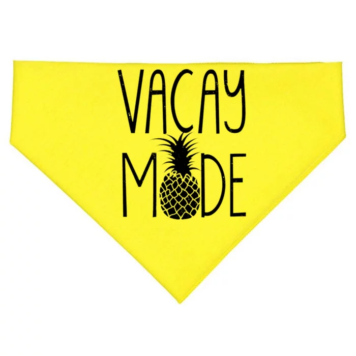 Vacay Mode Vacation Pineapple USA-Made Doggie Bandana