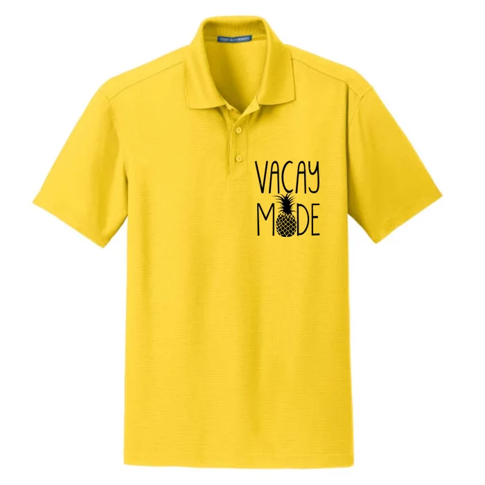 Vacay Mode Vacation Pineapple Dry Zone Grid Performance Polo