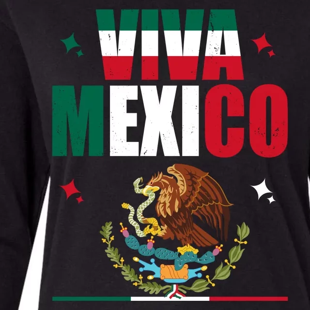 Viva Mexico Womens Cotton Relaxed Long Sleeve T-Shirt