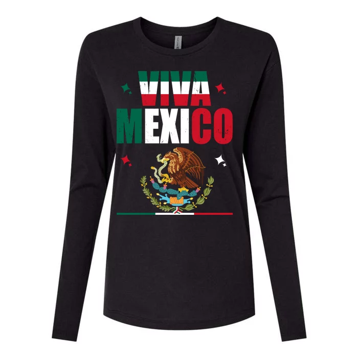 Viva Mexico Womens Cotton Relaxed Long Sleeve T-Shirt