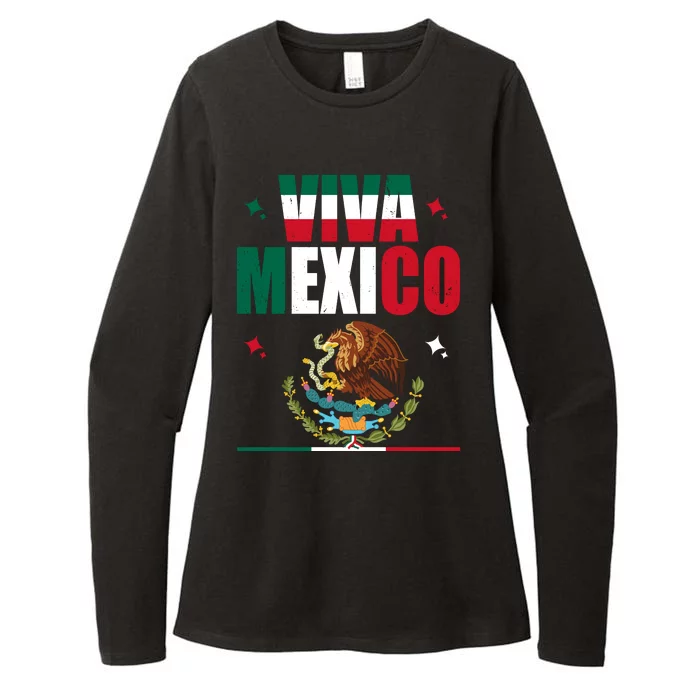 Viva Mexico Womens CVC Long Sleeve Shirt