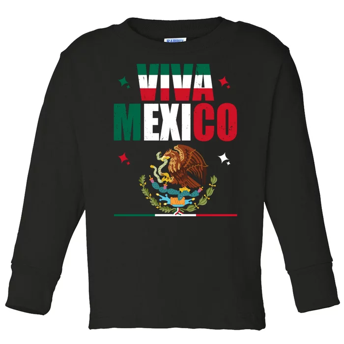 Viva Mexico Toddler Long Sleeve Shirt