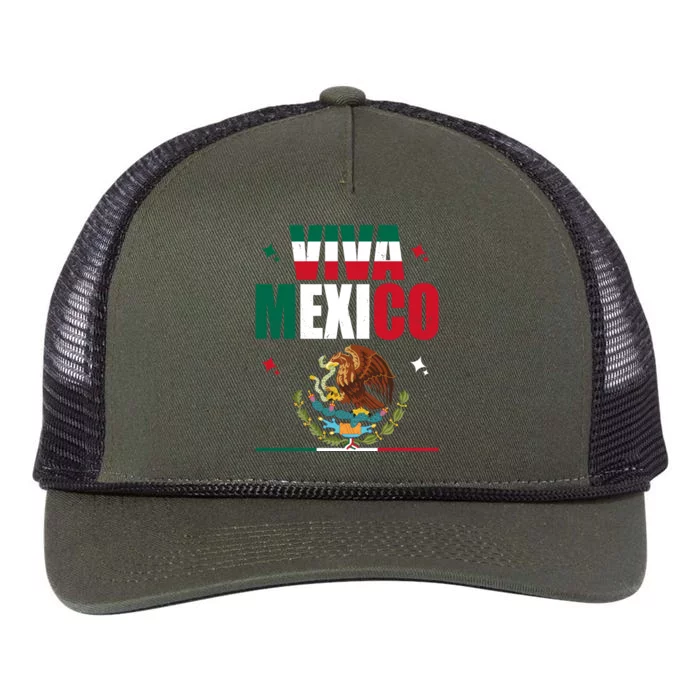 Viva Mexico Retro Rope Trucker Hat Cap