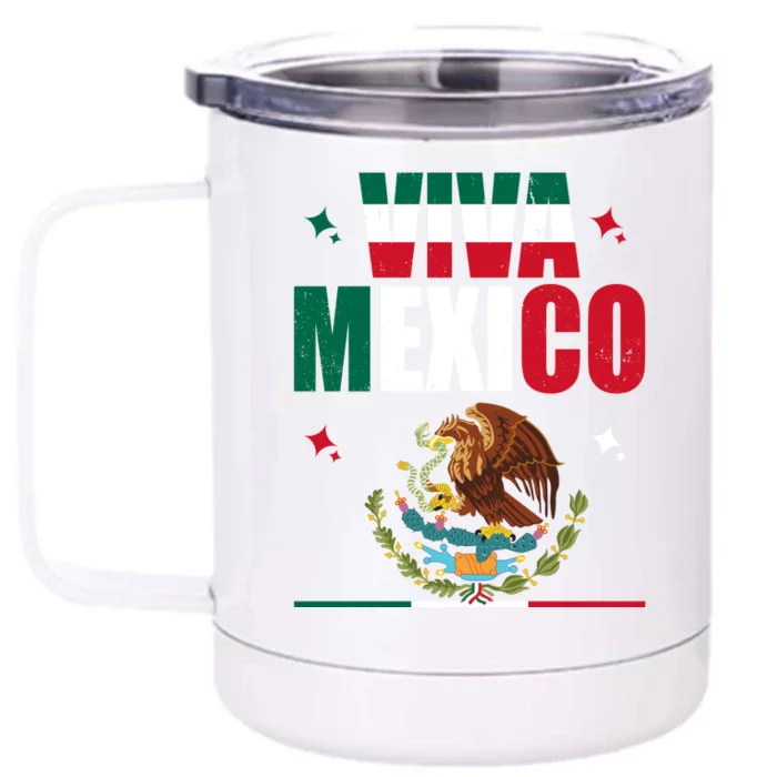 Viva Mexico Front & Back 12oz Stainless Steel Tumbler Cup