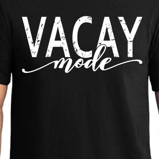 Vacay Mode Vacation Summer Beach Travel Family Trip Cool Gift Pajama Set