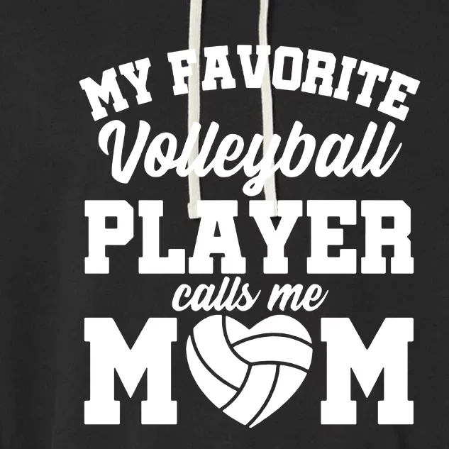 Volleyball Mom Garment-Dyed Fleece Hoodie