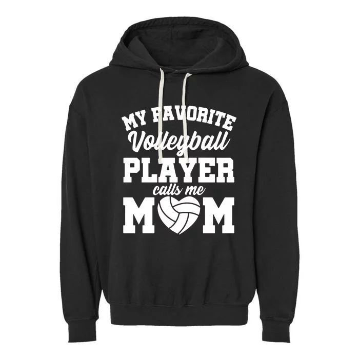 Volleyball Mom Garment-Dyed Fleece Hoodie