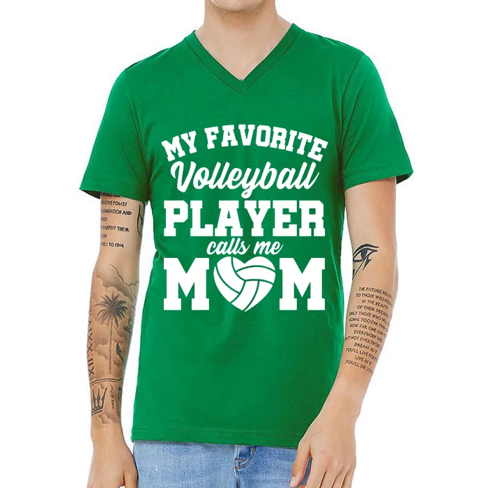 Volleyball Mom V-Neck T-Shirt