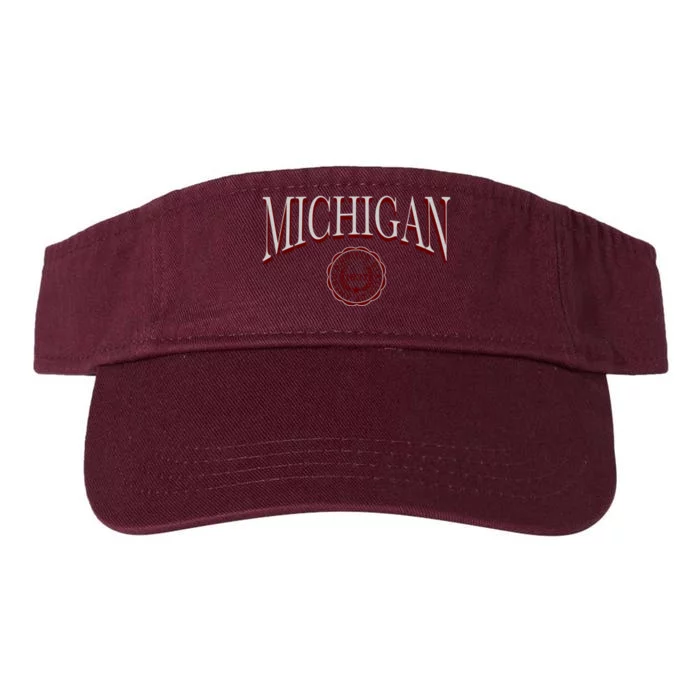 Vintage Michigan Varsity Style Valucap Bio-Washed Visor