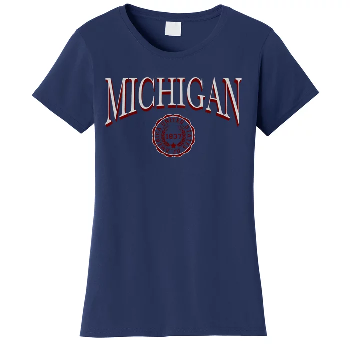 Vintage Michigan Varsity Style Women's T-Shirt